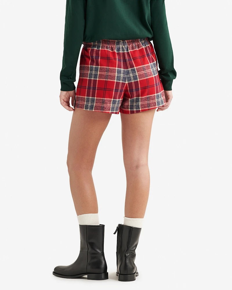 Womens Plaid Pajama Short
