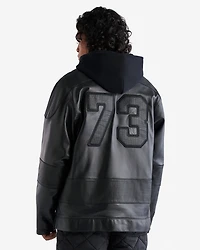 Chandail de hockey en cuir