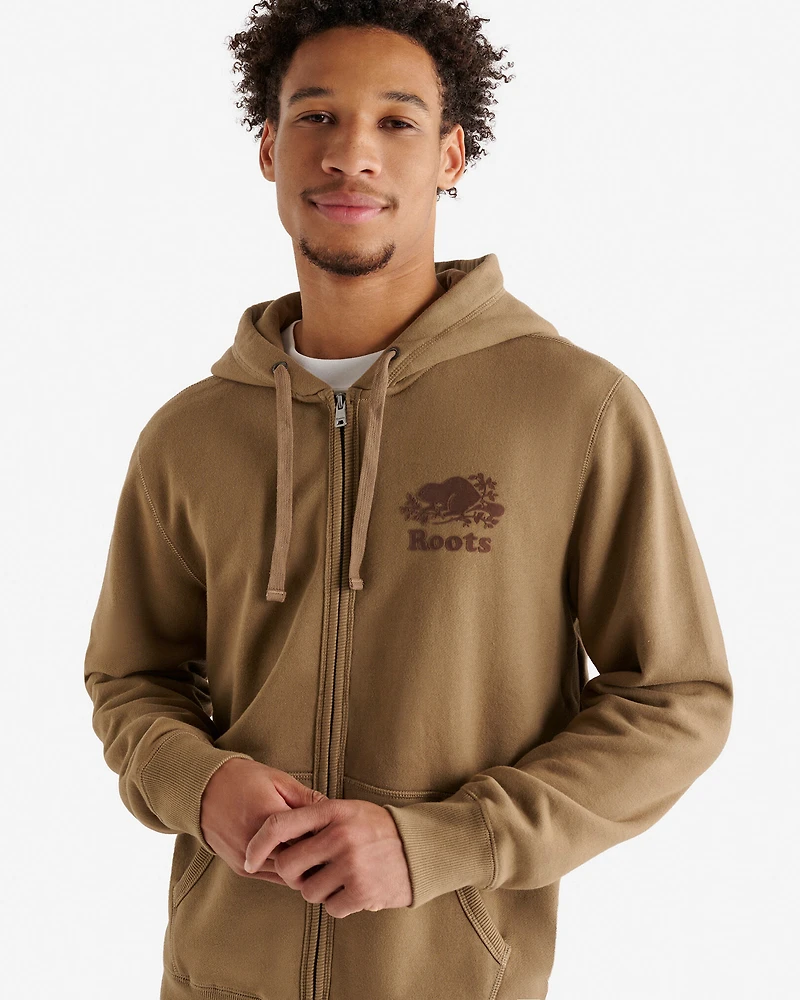 Chandail original à capuchon et glissière en coton bio