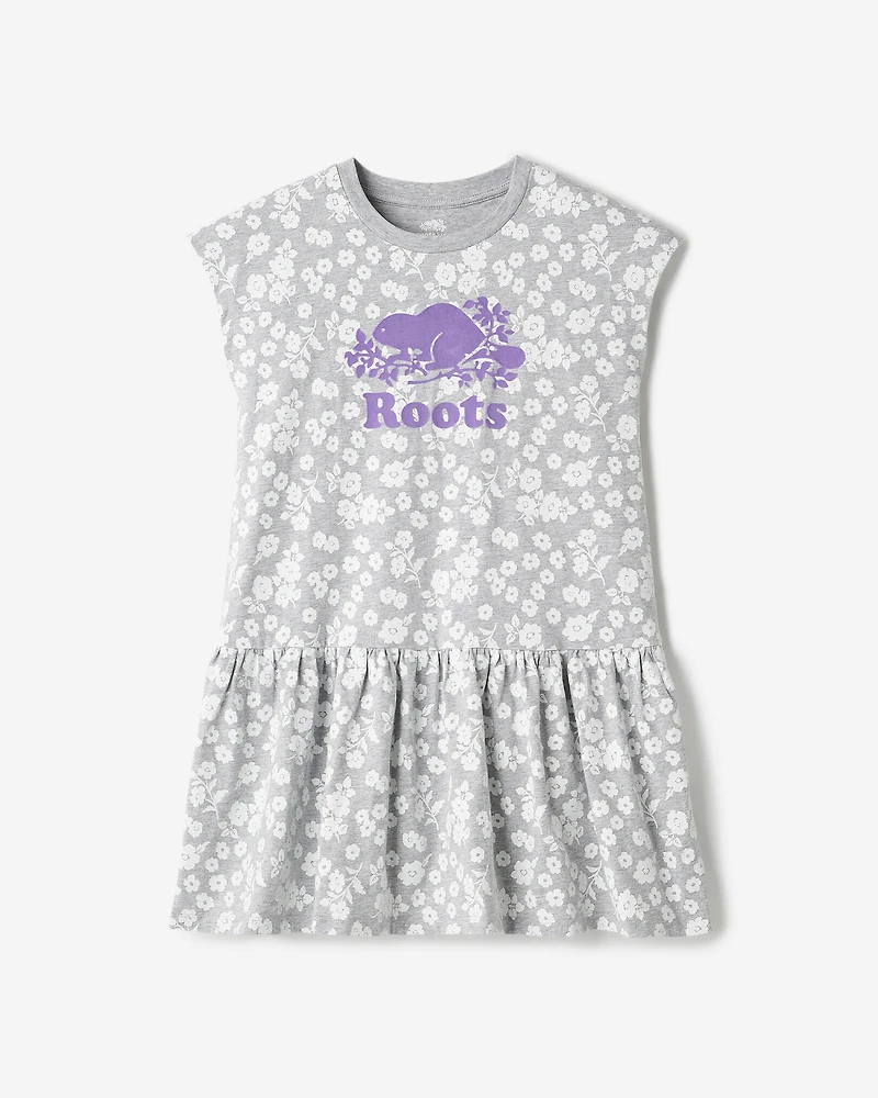 Robe à motif floral pour fille