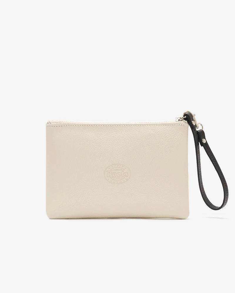 Grande pochette à glissière Cabane en cuir Cervino