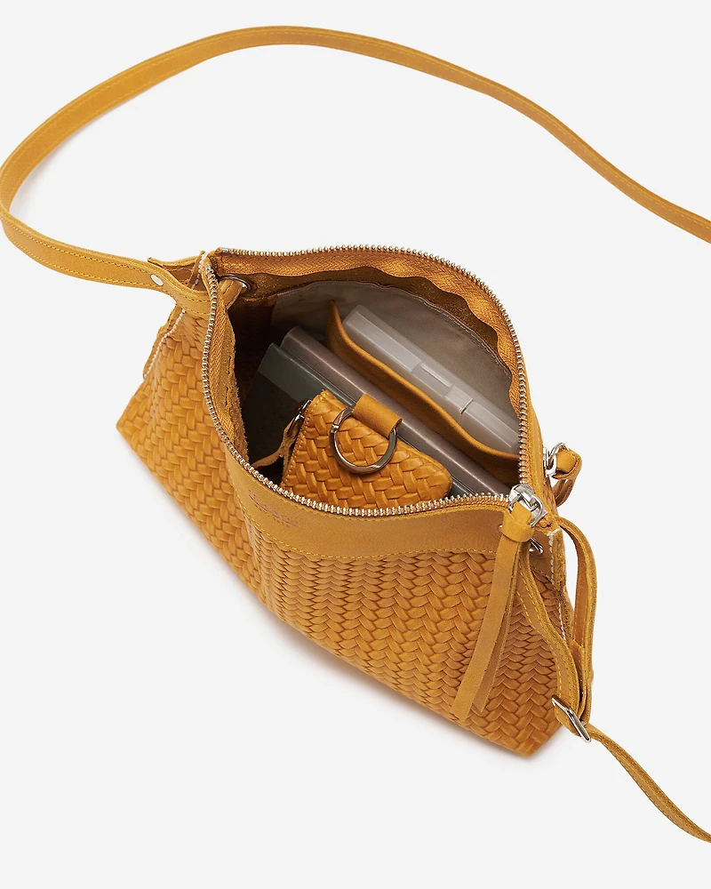 Sac Edie en cuir tressé