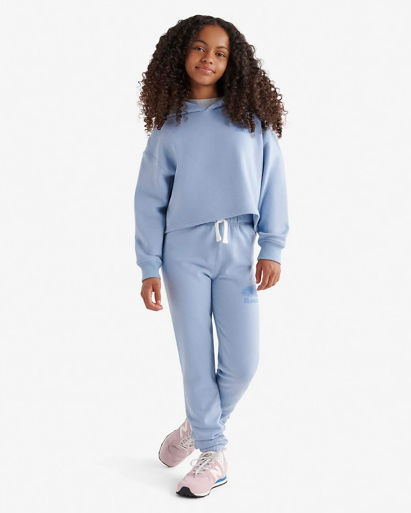 Pantalon original ajusté en molleton de coton bio pour enfants