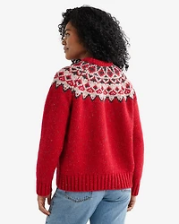 Oversized Fair Isle Sweater