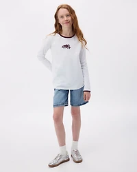 T-shirt à manches longues déconracté Cooper Pop pour filles