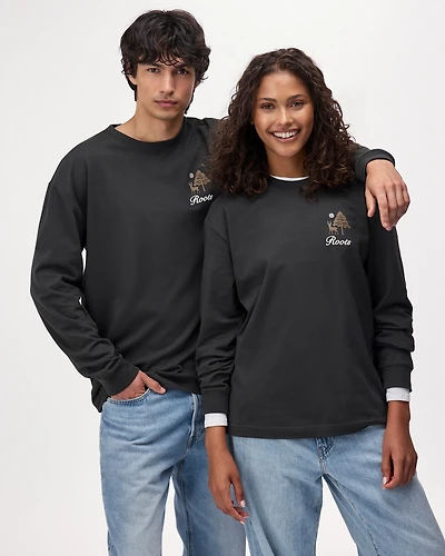T-shirt à manches longues Patchwork Roots