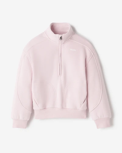 Chandail à glissière un quart en molleton Nuage pour filles