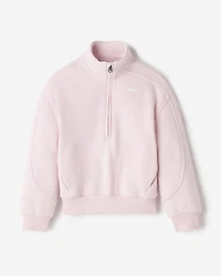 Chandail à glissière un quart en molleton Nuage pour filles