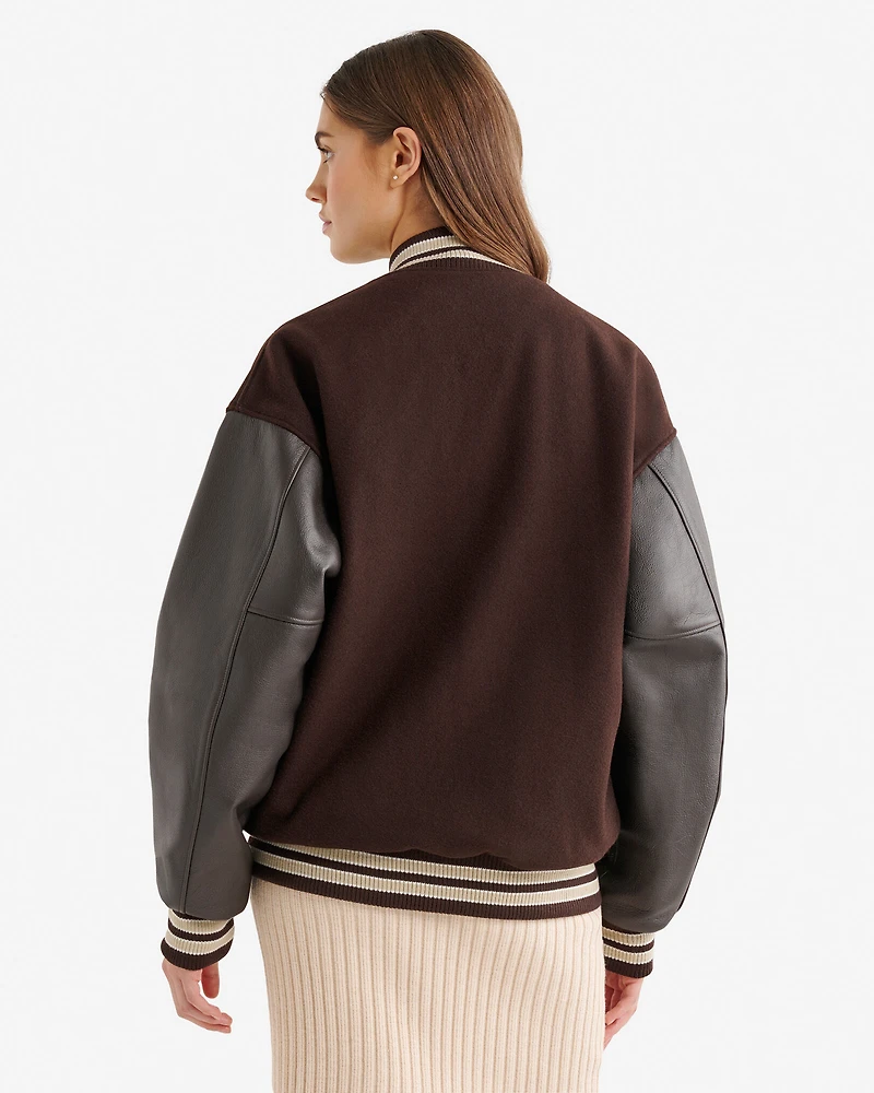 Blouson universitaire rétro Mathews