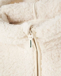 Chandail à capuchon et glissière en molleton style mouton Creekside pour enfants