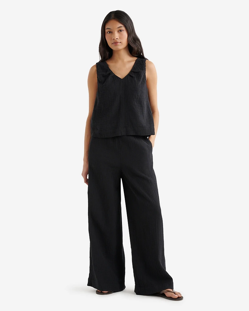 Isla Cotton Wide Leg Pant