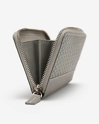 Zip Around Clutch Woven