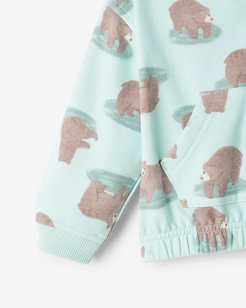 Baby Cozy Bear Zip Hoodie