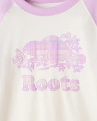 T-shirt style baseball à carreaux pour enfants