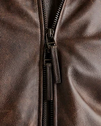 Leather Aviator Jacket