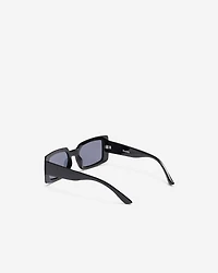 Womens Plastic Rectangle Sunglasses