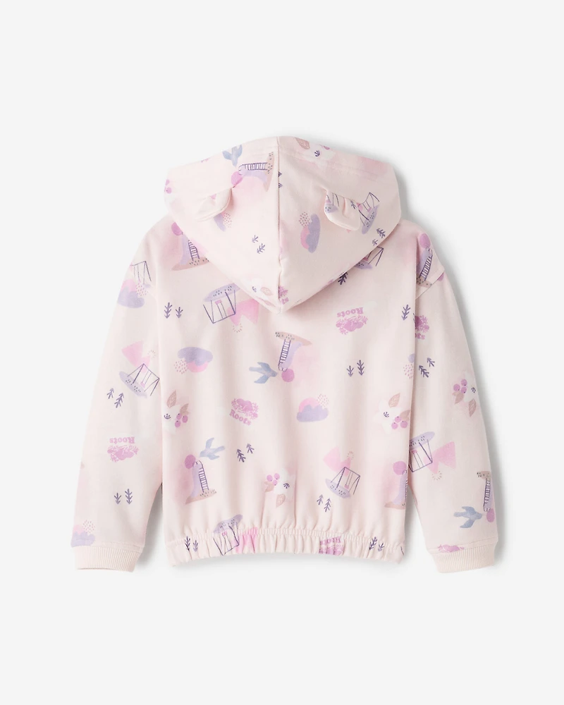 Chandail à capuchon et glissière Terrain de jeu de la nature pour tout-petits