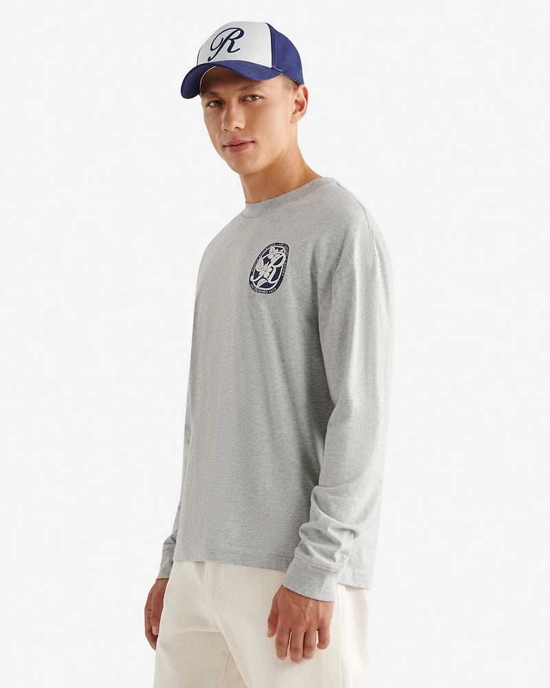 Mens Studio Graphic Long Sleeve T-Shirt