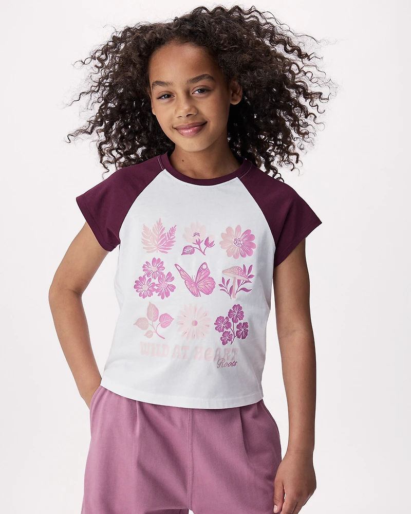 T-shirt à motif floral Olivia pour filles