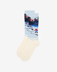 Chaussettes en tricot intarsia Hockey pour adultes
