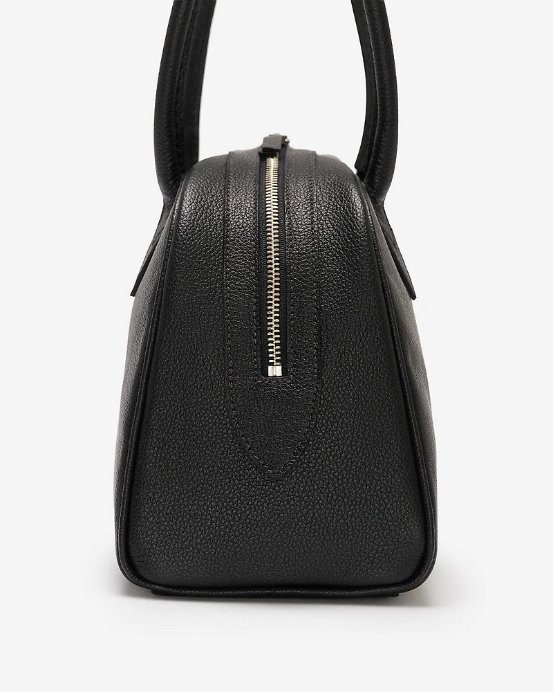 Sac à main style bowling en cuir Cervino