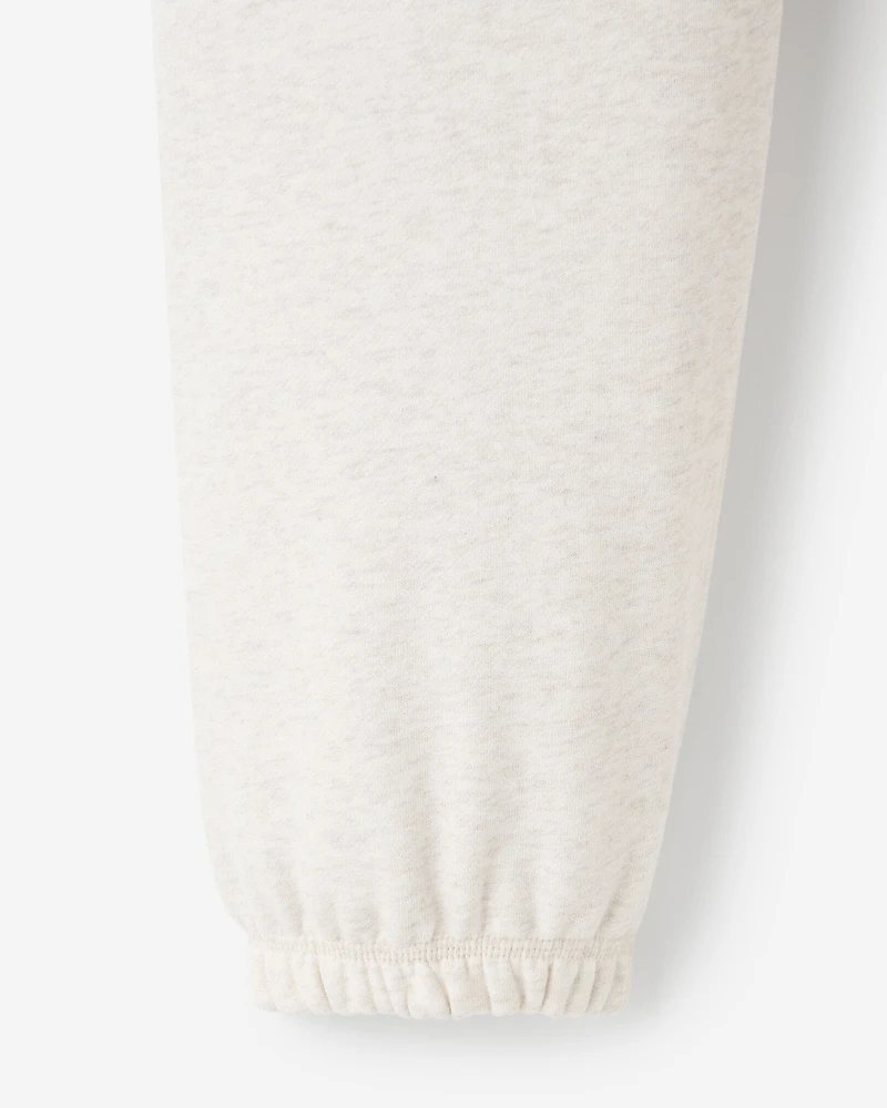 Pantalon en molleton avec appliqué à carreaux