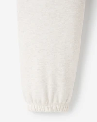 Pantalon en molleton avec appliqué à carreaux