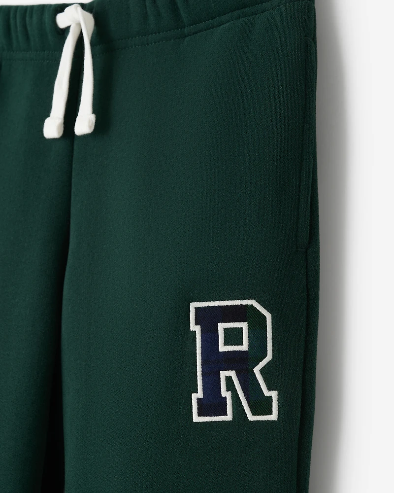 Kids Plaid Applique Sweatpant