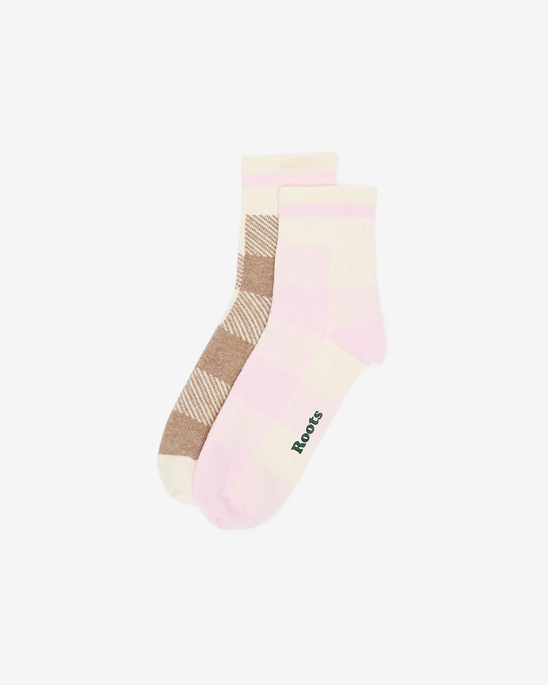 2 paires de chaussettes à carreaux Park pour adultes