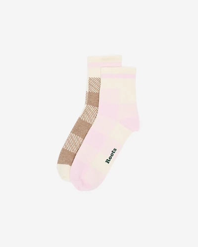 2 paires de chaussettes à carreaux Park pour adultes