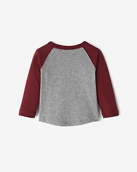 T-shirt style baseball Cooper en coton bio pour bébés