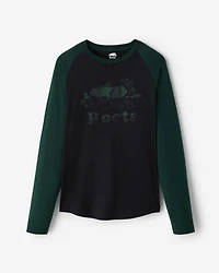 Mens Cooper Plaid Raglan Long Sleeve T-Shirt