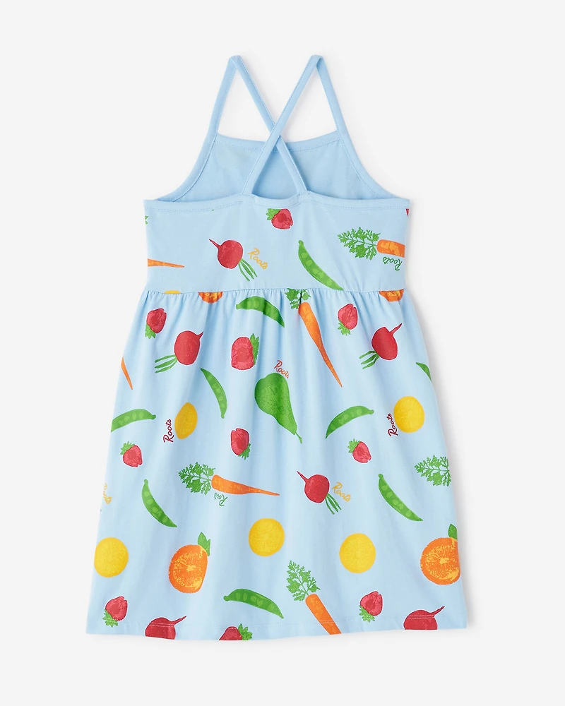Girls Garden Print Dress
