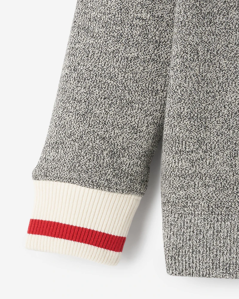 Chandail à col rond avec appliqué Cabane pour tout-petits