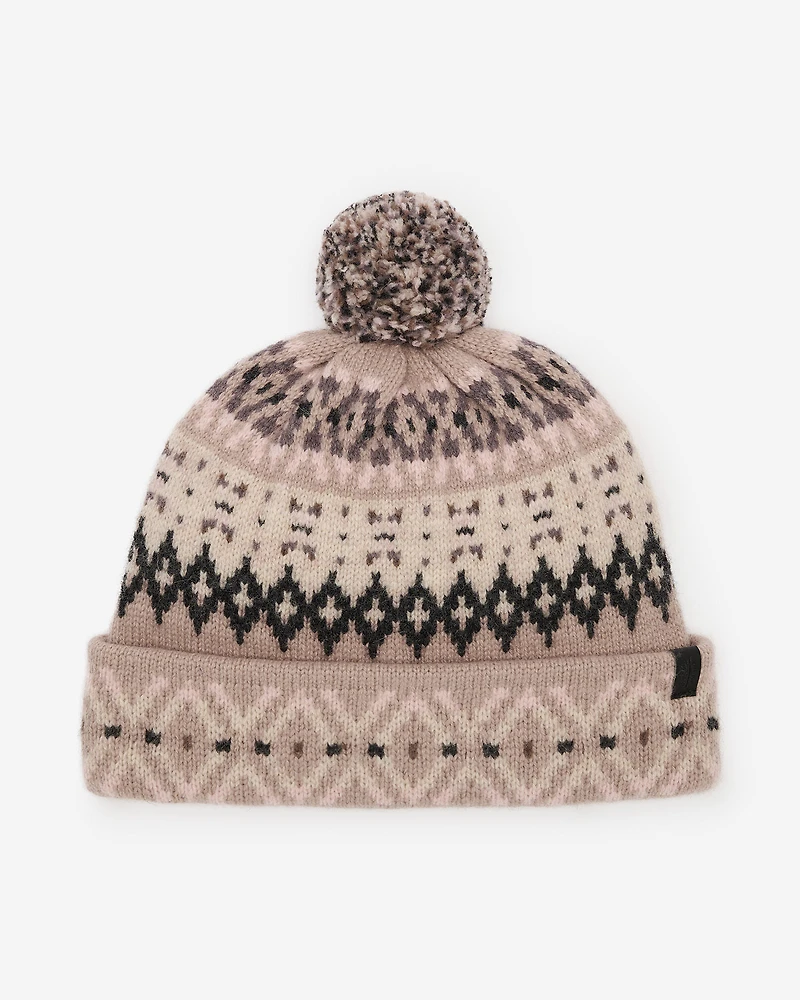 Tuque en laine Fair Isle