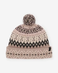 Tuque en laine Fair Isle