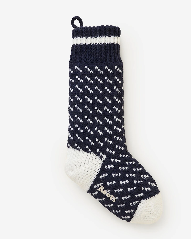 Falling Snow Stocking