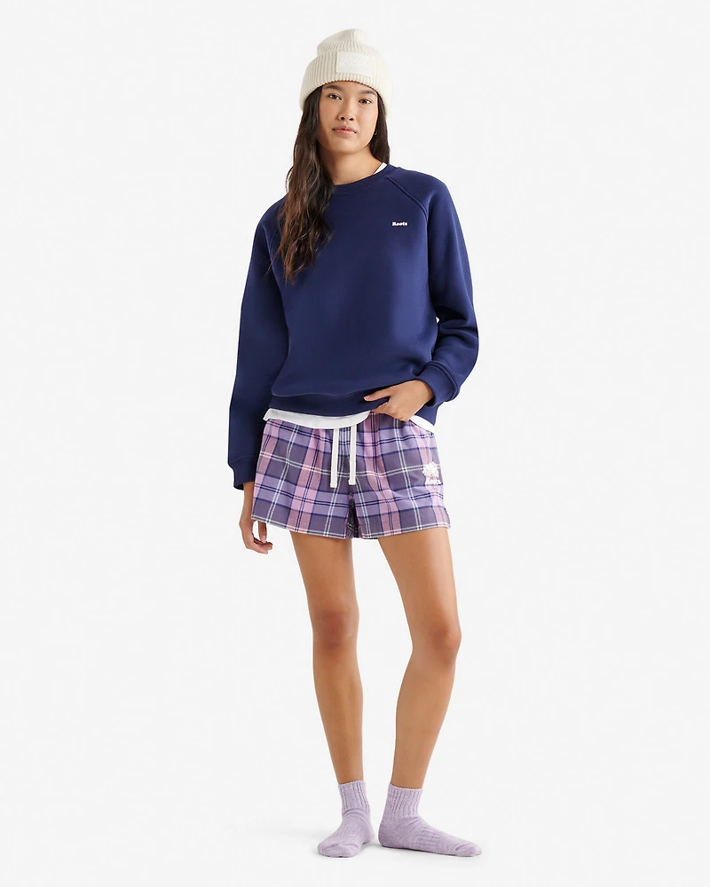 Womens Plaid Pajama Short