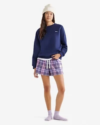 Womens Plaid Pajama Short