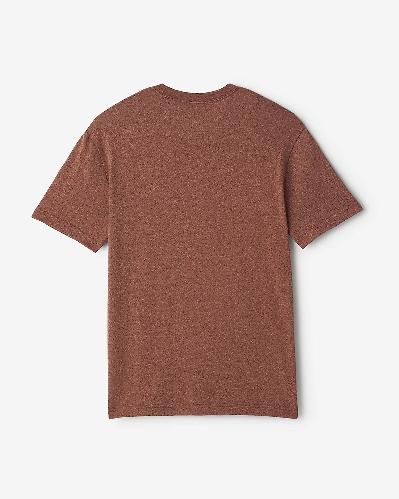 T-shirt poivré en coton bio pour hommes