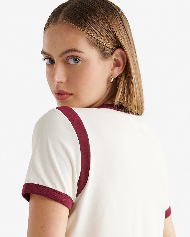 T-shirt à manches courtes Roots pour femme