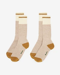 2 paires de chaussettes Cabane Pop Roots pour adultes