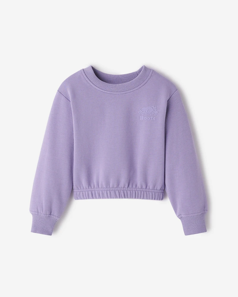 Toddler Girls Cozy Cinched Crew Sweatshirt