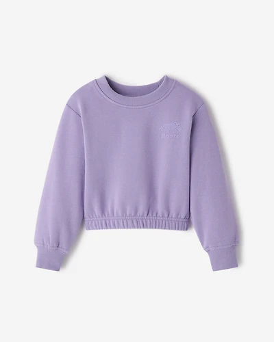 Toddler Girls Cozy Cinched Crew Sweatshirt