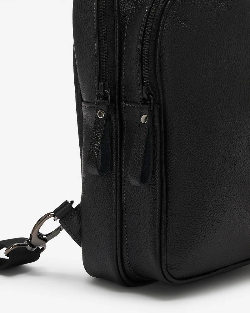 Grand sac à bandoulière Trinité en cuir Cervino