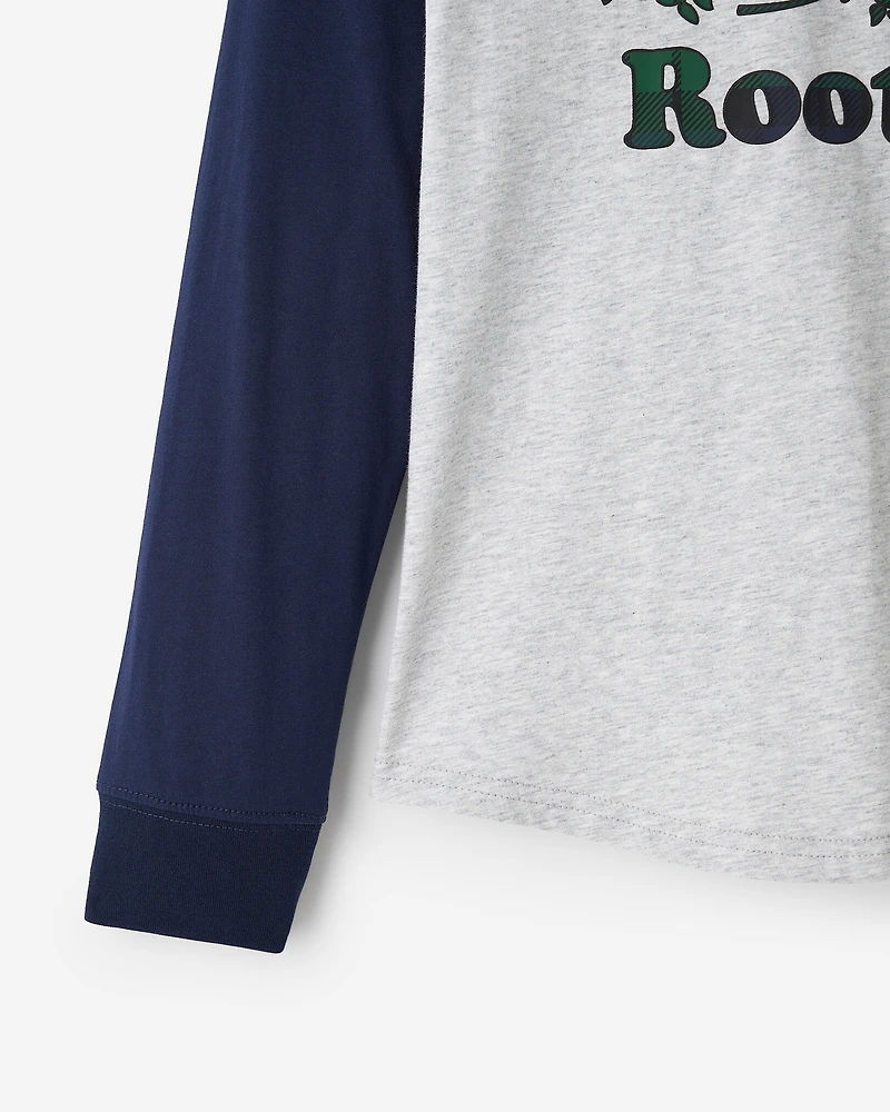 T-shirt style baseball à carreaux pour enfants