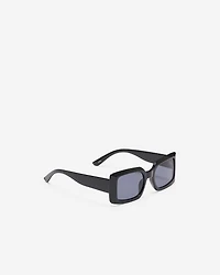 Womens Plastic Rectangle Sunglasses