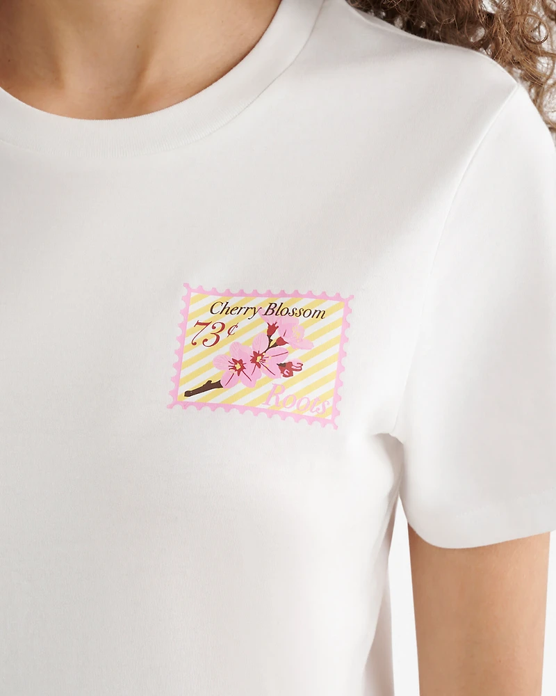 T-shirt Printemps Roots pour femme