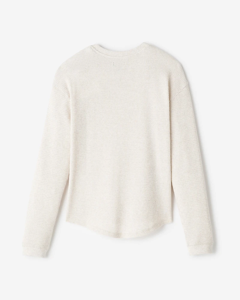 Waffle Long Sleeve Top