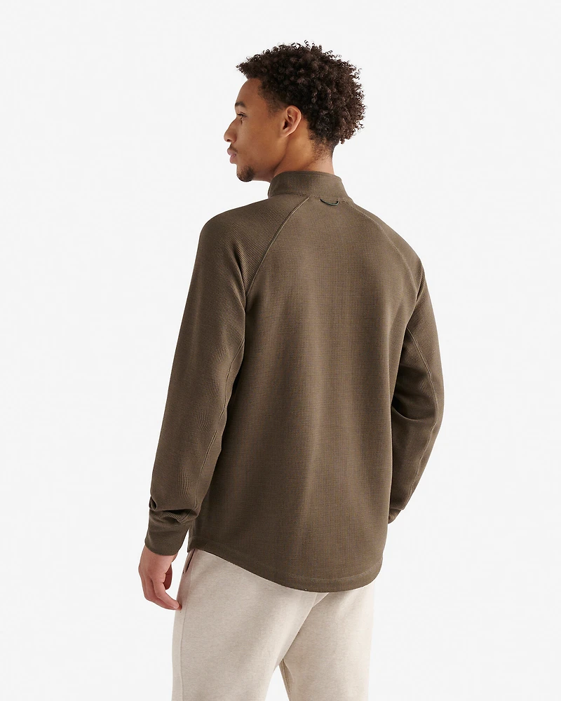 Active Grid Half Zip Stein